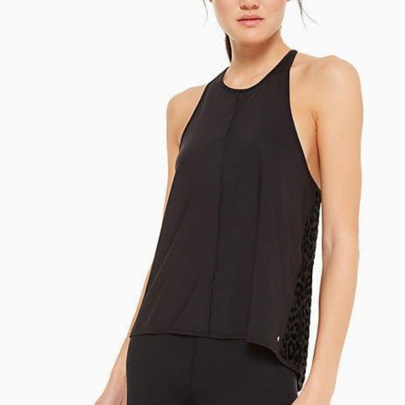 Kate Spade Leopard Print Mesh Tank Active Racerbac - Picture 3 of 8
